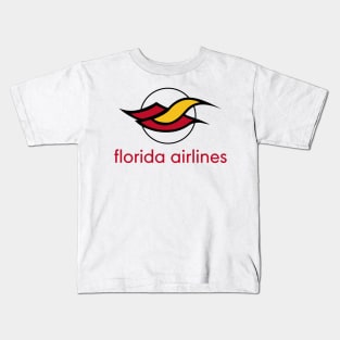 Retro Airlines - Florida Airlines, Tampa Kids T-Shirt